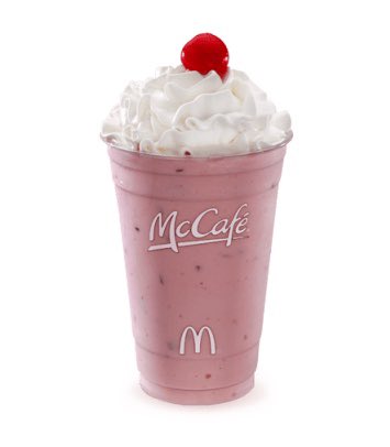 pietro : funky boy always gets the strawberry milkshake extra whipped cream. he finishes it within 3 minutes every time