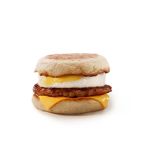 sherb : chill guy keeps it classic with the sausage egg mcmuffin. but hes never up in time to actually get it in the morning 