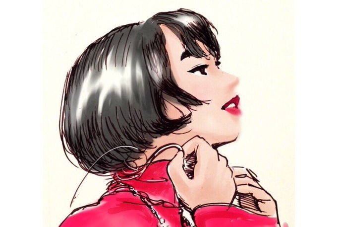 横顔美人のtwitterイラスト検索結果 古い順