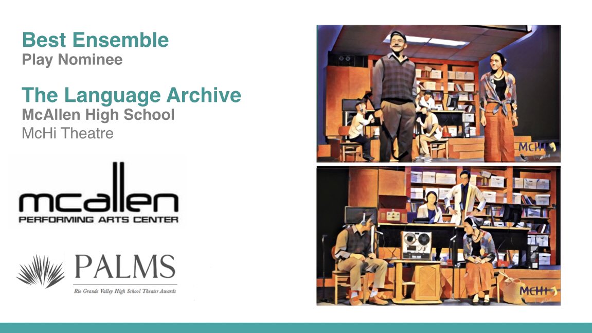 2:6 For their outstanding work as an Ensemble * Play Nominee * 2020 Palm Awards * Congratulations!