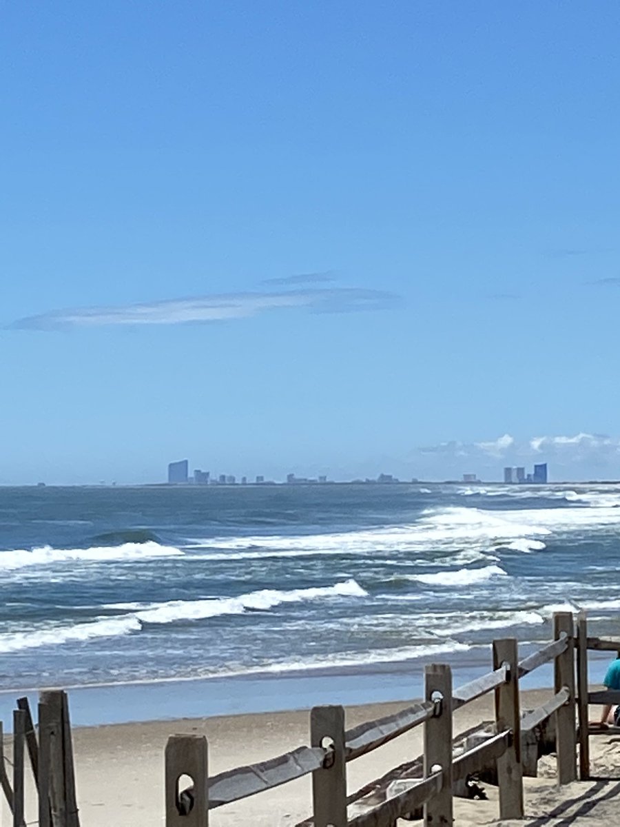 Social distancing from Atlantic City this morning.