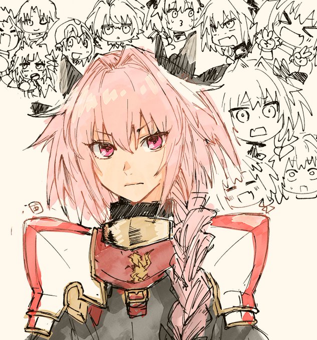 Apocryphaとダンガンロンパとブルーロックのらくがき 