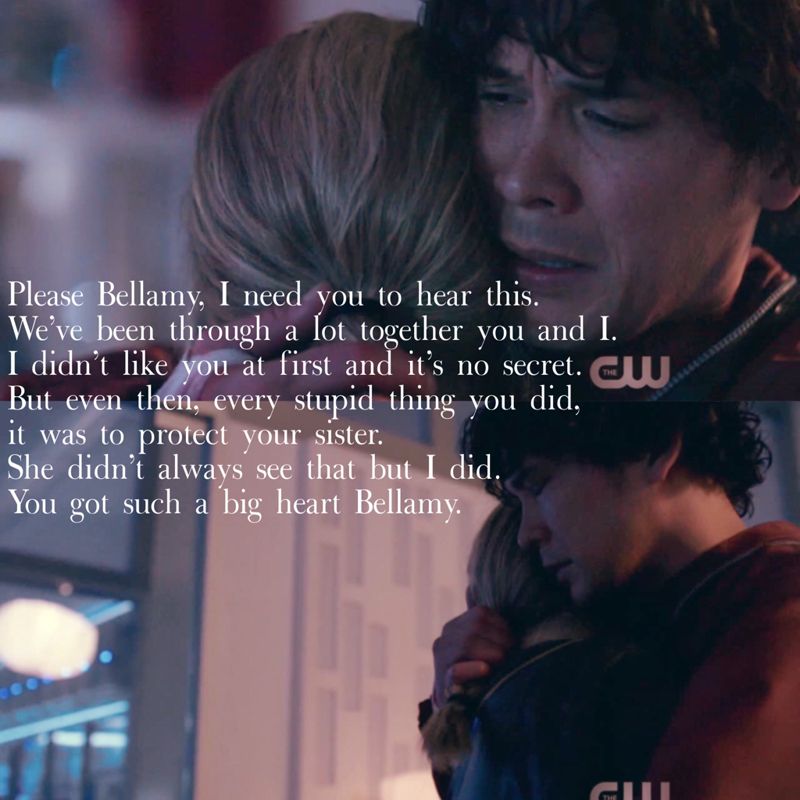 4/4 you all remember the convo in the car before they crash..The moment C takes off her suit..The very intimate hug with 2 hands closed around himOxymoron..The heart and the head convoSo in other words no we are not delusional about S4 ending, it was romantic  #bellarke