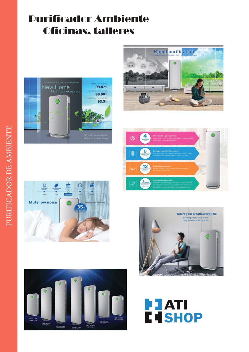 AtisystemShop's tweet image. Purificadores de ambiente, mantienen cualquier estancia libre de virus, a diferencia de otro equipos, este sistema permite la desinfección de las estancias mientras las personas estan trabajando, descontamina el aire ambiente mediante filtros y UVC.