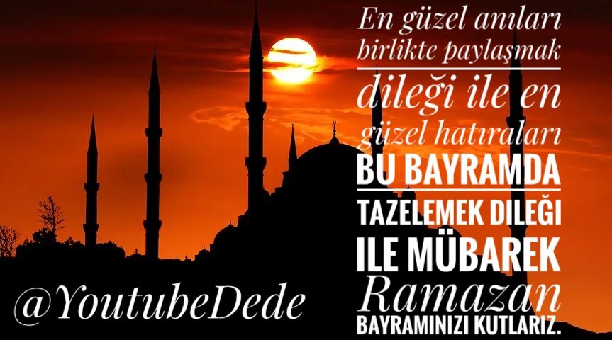 En güzel anları birlikte paylaşmak, En güzel hatıraları bu bayramda tazelemek dileğiyle... Hayırlı Bayramlar. 

#Ramazan #ramazanbayramı #bayram