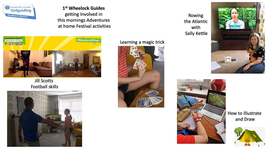 ggsandbach's tweet photo. @1wheelockguides have been having fun at the #AdventuresAtHome Festival @Girlguiding https://t.co/tsbtRb8Fha