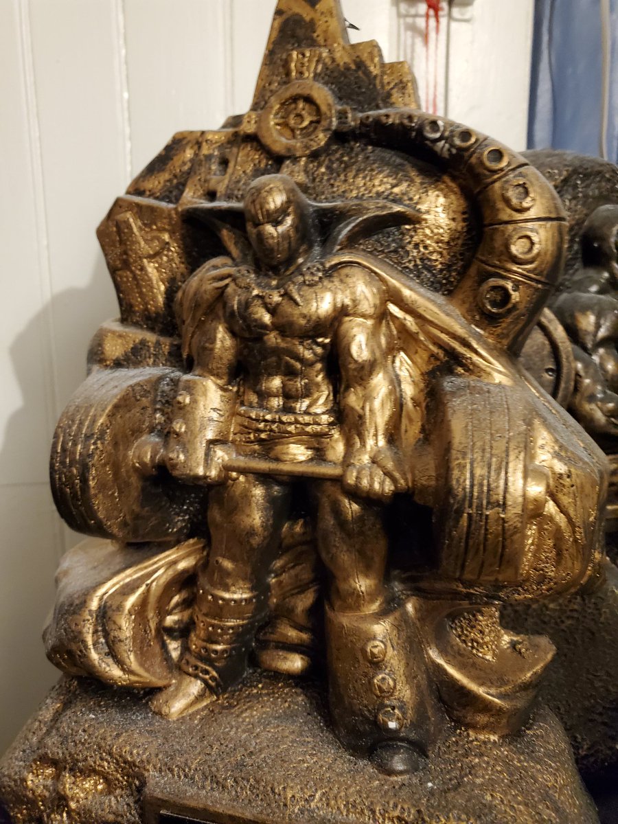 Is this Spawn????? Is Spawn seriously on my brothers weight lifting trophy????