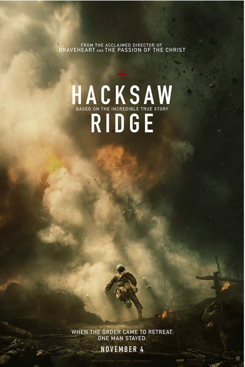 A shot from the set by Mark Rogers turns into this outstanding poster for Hacksaw Ridge.