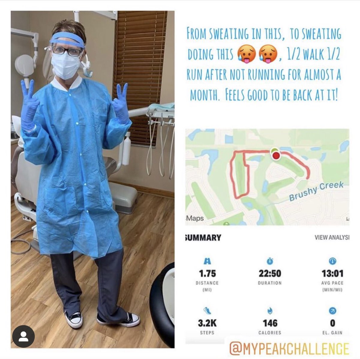 CFPeakers's tweet photo. Way to go @teethrule97 so glad you are back to work and getting those steps in!! #joinmpc #keepmoving @mypeakchallenge β¬
οΈ join today! #supportinspireunite #healthy #exercise #workout #community https://t.co/xhboYXytJV