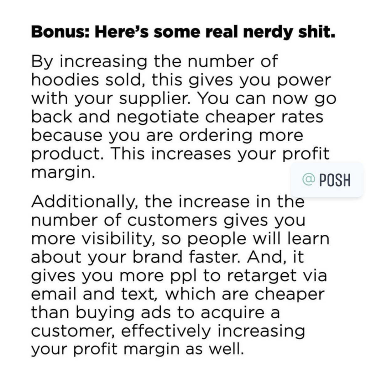 A Business thread....