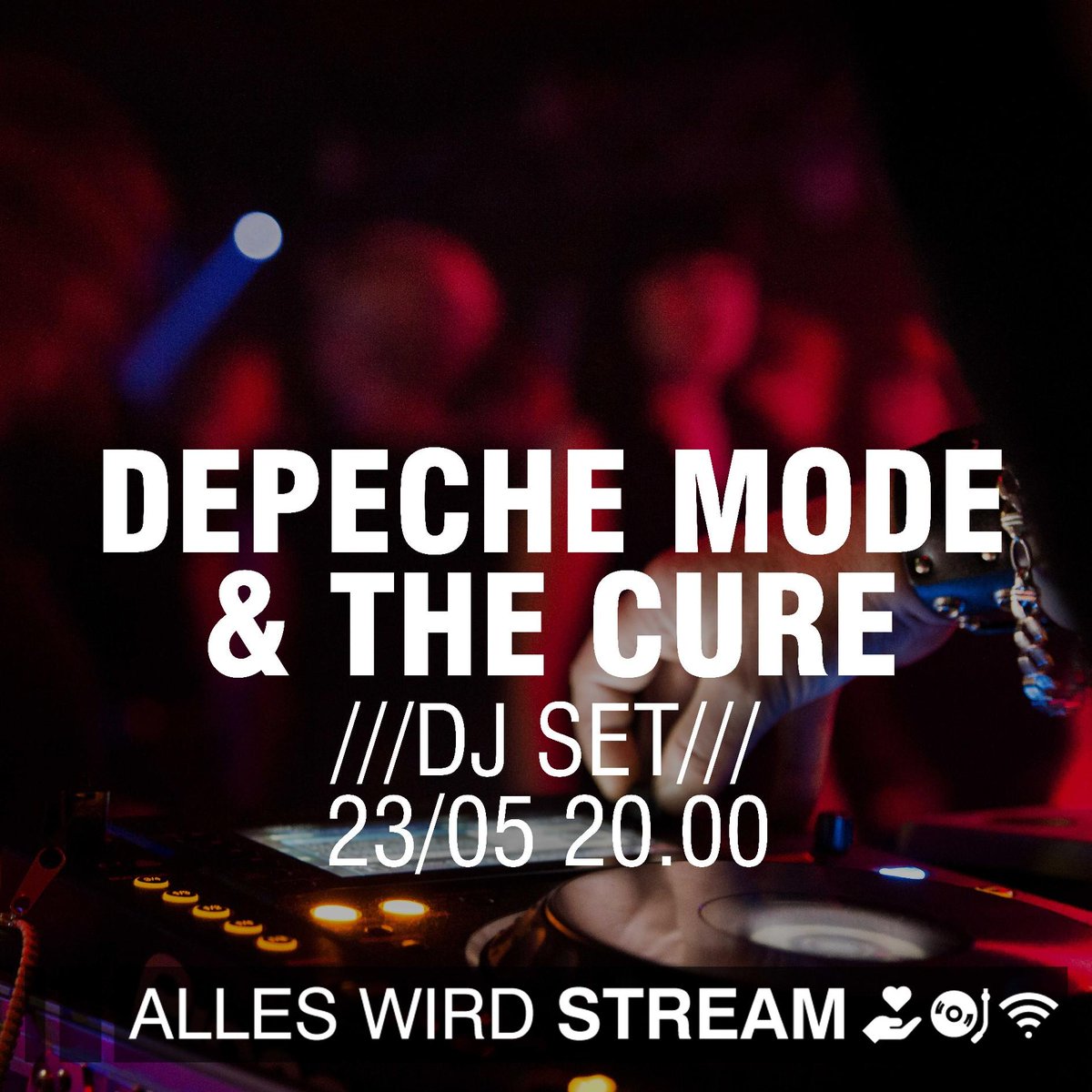 JuKuFa's tweet photo. SAMSTAG 23.05.2020 – 20.00 Uhr
Depeche Mode &amp; The Cure Party DJ Set
Passend zum ALLES WIRD STREAM werden wir euch die Getränke gekühlt mittwochs und samstags ab 19.00 Uhr nachhause liefern. Ihr habt die Möglichkeit, bei https://t.co/fmB270kGNn eure Bestellung aufzugeben. https://t.co/HZ1yNFjMN3