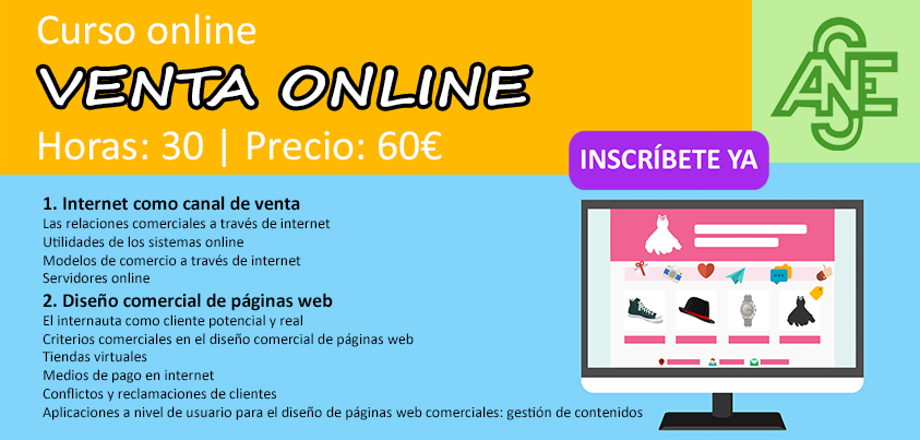 Aprende a vender por internet con nuestro curso online, podrás acceder a nuestro curso desde donde quieras y cuando quieras. ¿A qué estas esperando? #ventas #cursoonline #acesperanza teleformacion.acesperanza.com/producto/venta…