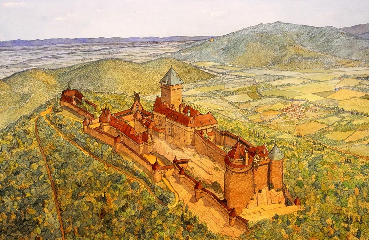 Le château du Haut-Koenigsbourg :