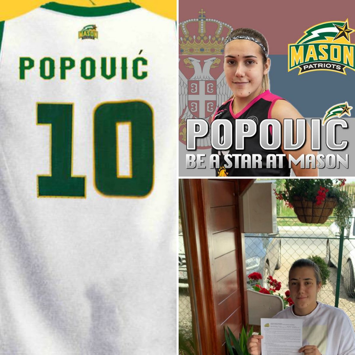 passionhoopsblk's tweet photo. And BOOM 💣💣🏀@popovicteodorra is a new member of @georgemasonu!!!
Good luck Teo!!!! @passionhoops @MasonWBB https://t.co/2Mvbi3Jvc7