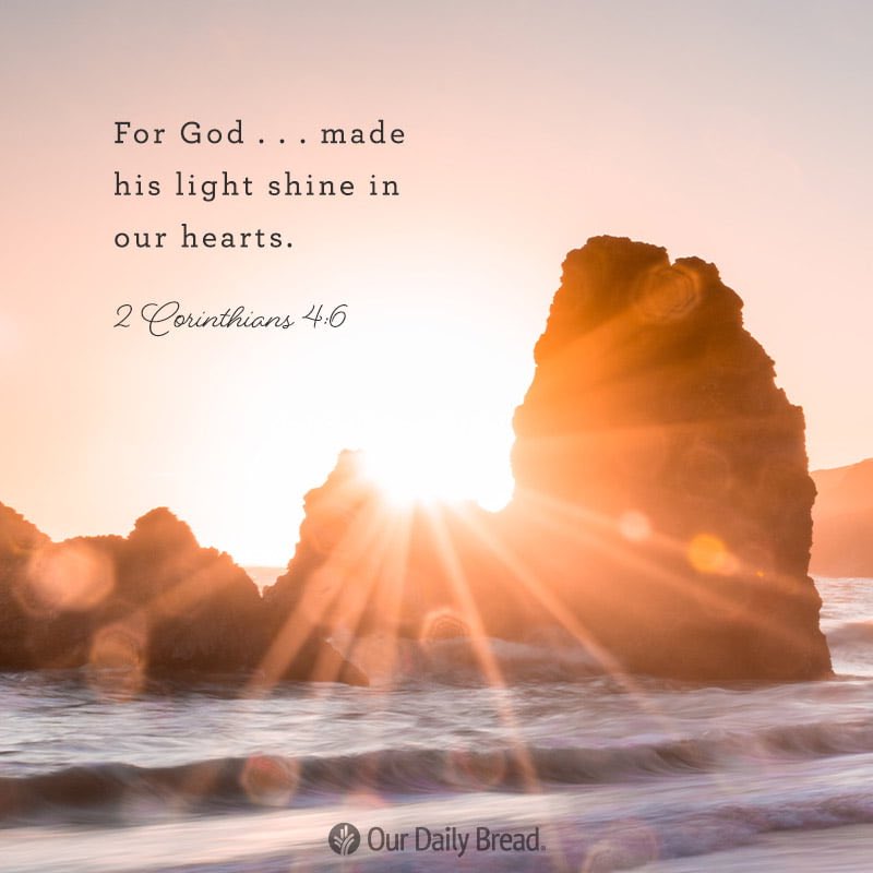 I’ve heard it said, we are like the moon, reflecting the SON. The speaker ended with, “go moon the world”.  But the image of the light shining from within is so much stronger. I don’t merely want God to bounce off my surface, I want Him to shine brightly from within.