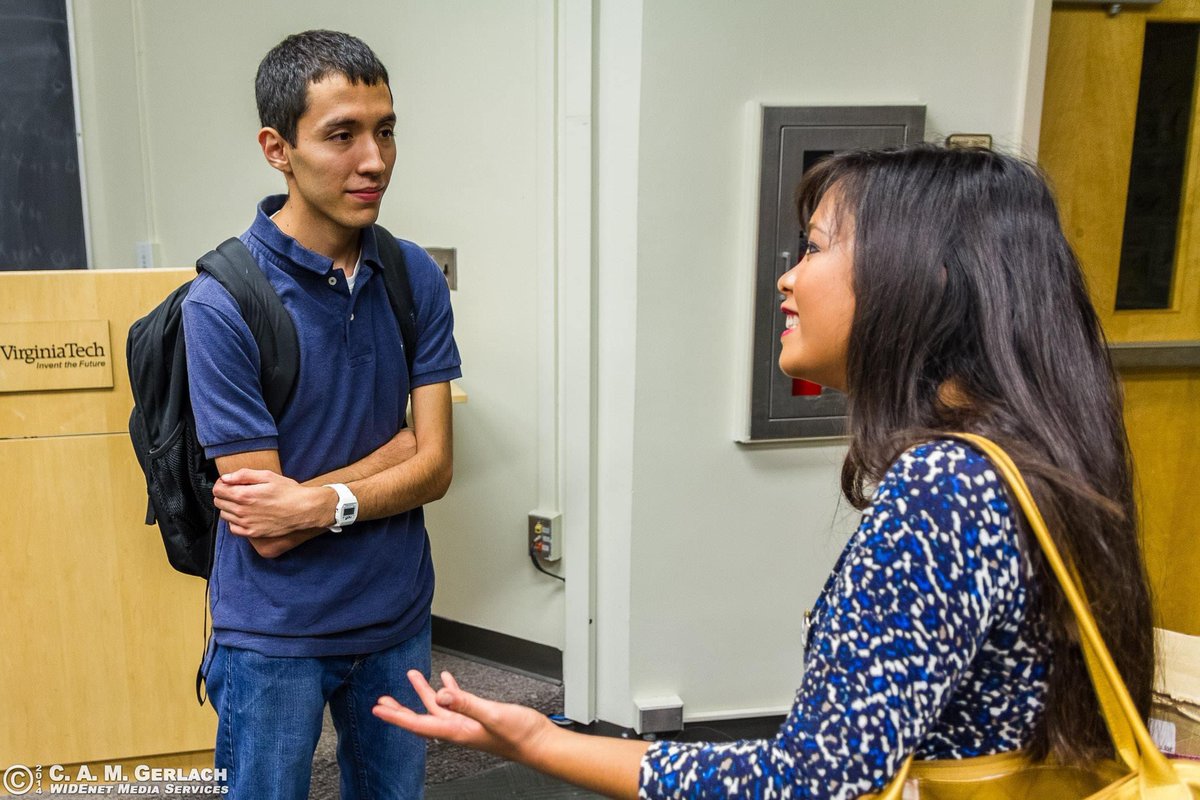 Sometime after, there was an incident where the Student Budget Board took funding access away from the principal organizer, YAF at VT. Here is a picture of their president and I awkwardly being fake to each other the day of the event: