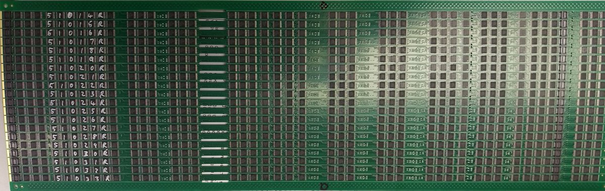elite7group's tweet photo. This large board was 870mm in length and had more than 60'000 apertures!

No problem for the ESE Screen Printer.  The ESE US-8500X was modified slightly to print 870mm (850mm standard on US-8500X).

#smtscreenprinter #electronicsassembly #smtprinter #elite7installations https://t.co/dCtYkzOIH7