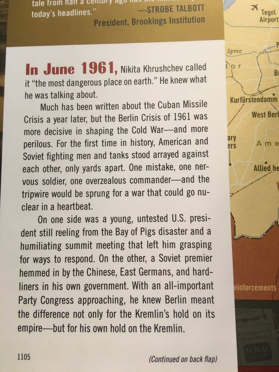 Suggestion for May 23 ... Berlin 1961: Kennedy, Khrushchev, and the Most Dangerous Place on Earth (2011) by Frederick Kempe.