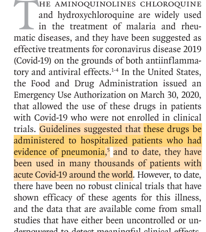 L'étude Lancet compile les données de 671 hopitaux, majoritairement aux US (559, 66% des patients)Or, comme ns l'a montré l'étude similaire Geleris J et al NEJM à NY,les guidelines des hopîtaux sont claires : les patients traités sont ceux (comme en france) qui st le + a risque