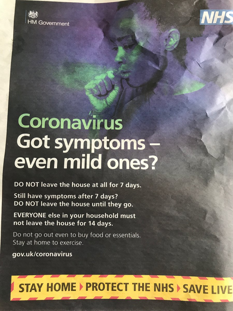 juderogers's tweet photo. Government coronavirus advert from 10 May we’ve just found here in the recycling, weeks into lockdown, weeks after the cabinet knew what #cummings did.  It’s unambiguous. Please RT. https://t.co/JFXEzOM4Ye