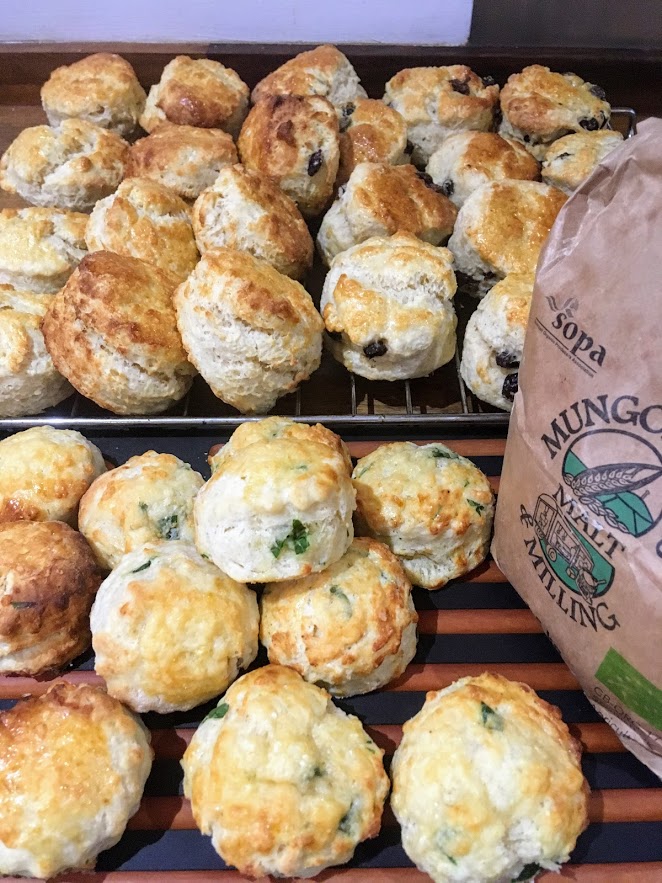 Had no idea we had Scottish flour until lockdown.  Made some wild garlic &amp; Mull of Kintyre cheddar scones with it, no going back. DM me for orders. @Mungoswells #flourofscotland