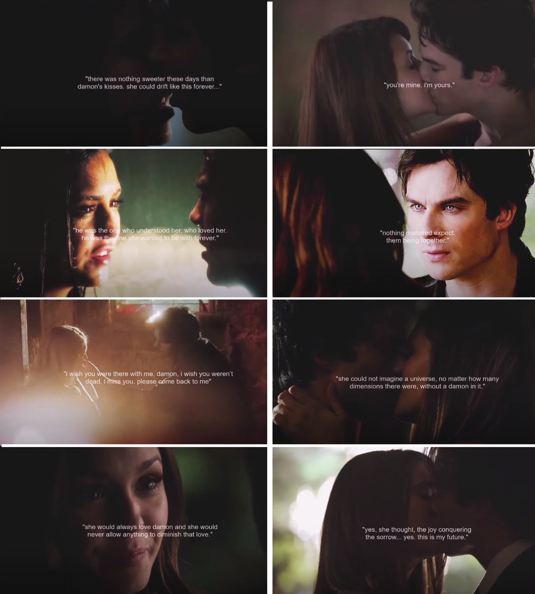 Damon and Elena are endgame in The vampire diaries books by L.J. Smith