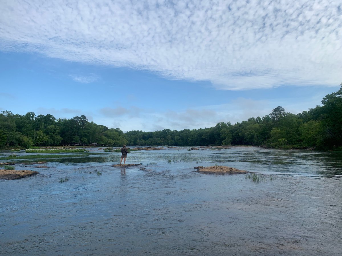 TBeusse's tweet photo. Appropriately social distanced on the Flint River this morning. https://t.co/DVeGasImf1
