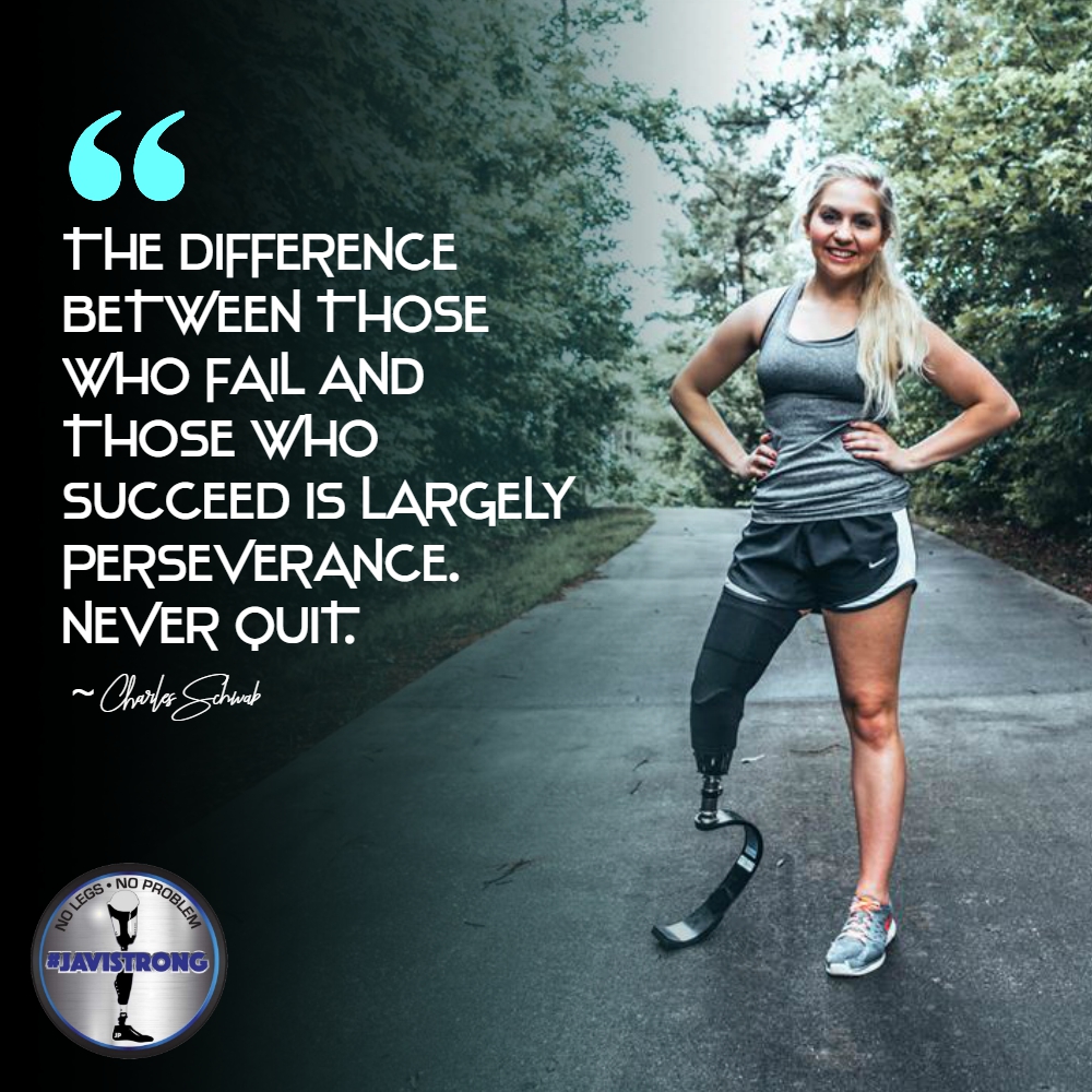 We, the ones who are challenged, need to be heard. To be seen not as a disability, but as a person who has, and will continue to bloom. To be seen not only as a handicap but as a well intact human being.
.
#javistrong #believe #motivate #success #thinkbig #wontstop #nolegs
