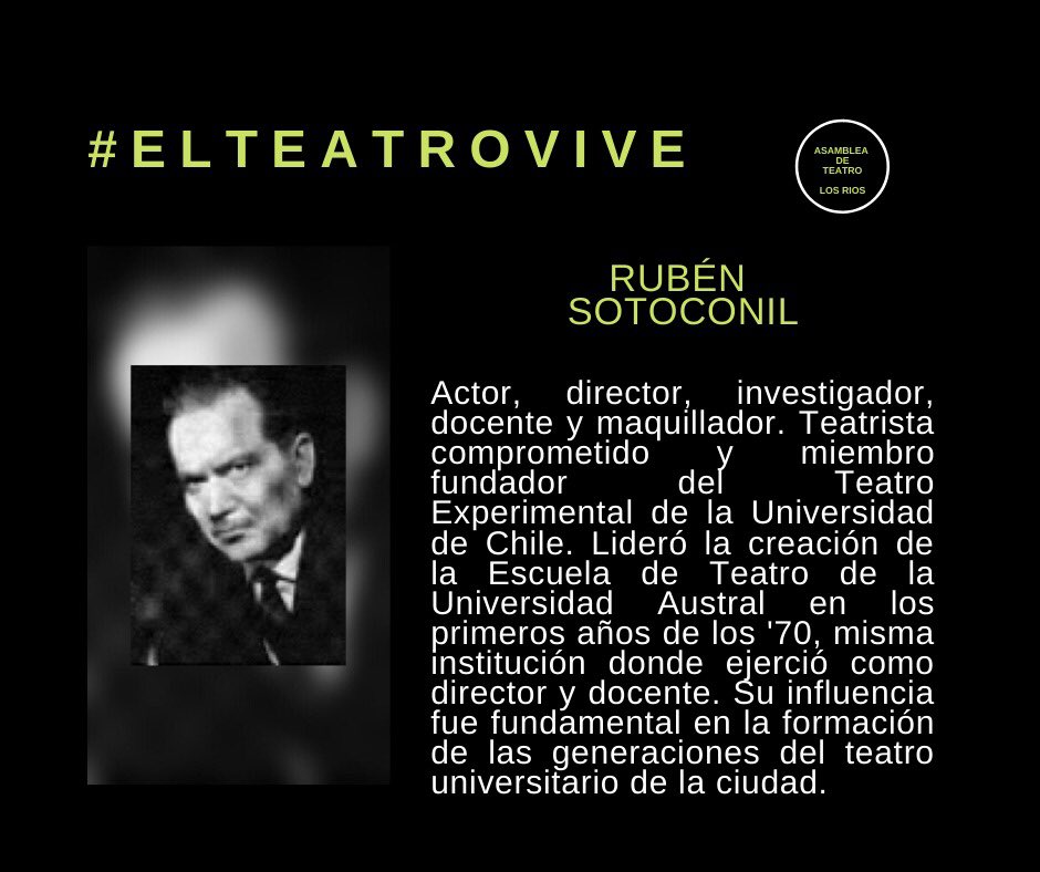 teatrolosrios's tweet photo. L@s maestr@s de teatro que apostaron por este región, formando y creando no sólo a profesionales del teatro, sino que compañías y colectivos. 

Rubén Sotoconil, Juan Guzmán Amestica, Hernán Poblete, y Carlos Muñoz. .

#elteatrovive #elteatroresiste #teatro #valdiviacl #losrios https://t.co/67tMuUyuSB