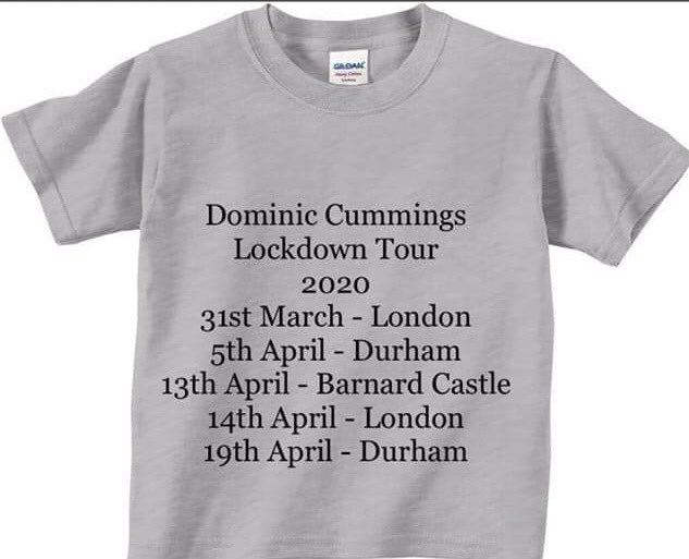 Limited edition T-Shirts, now available. 

Can be posted, but feel free to get in your car, drive 260 miles &amp; pick up in person 🤔

#sackcummmings #SackDominicCummimgs #BorisHasFailedBritain #dominicCummngs
