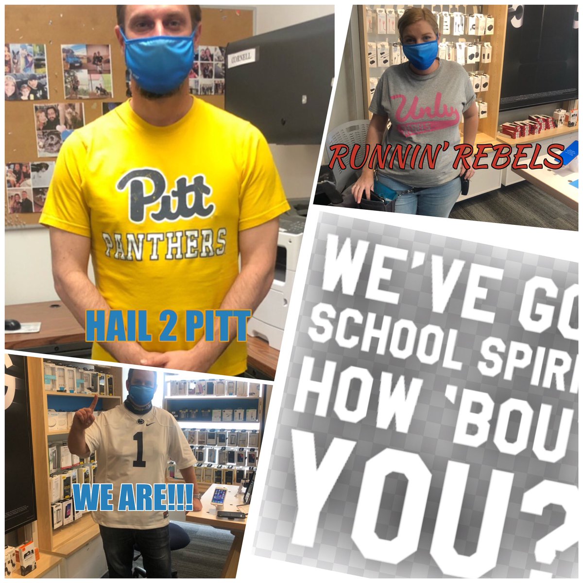 BeauDPerry's tweet photo. Celebrating #SchoolSpiritDay with the #ButlerGrinds resident Nittany Lion and Runnin Rebel! #BIGEast #TeamPOWer https://t.co/zVX8iXuqVb