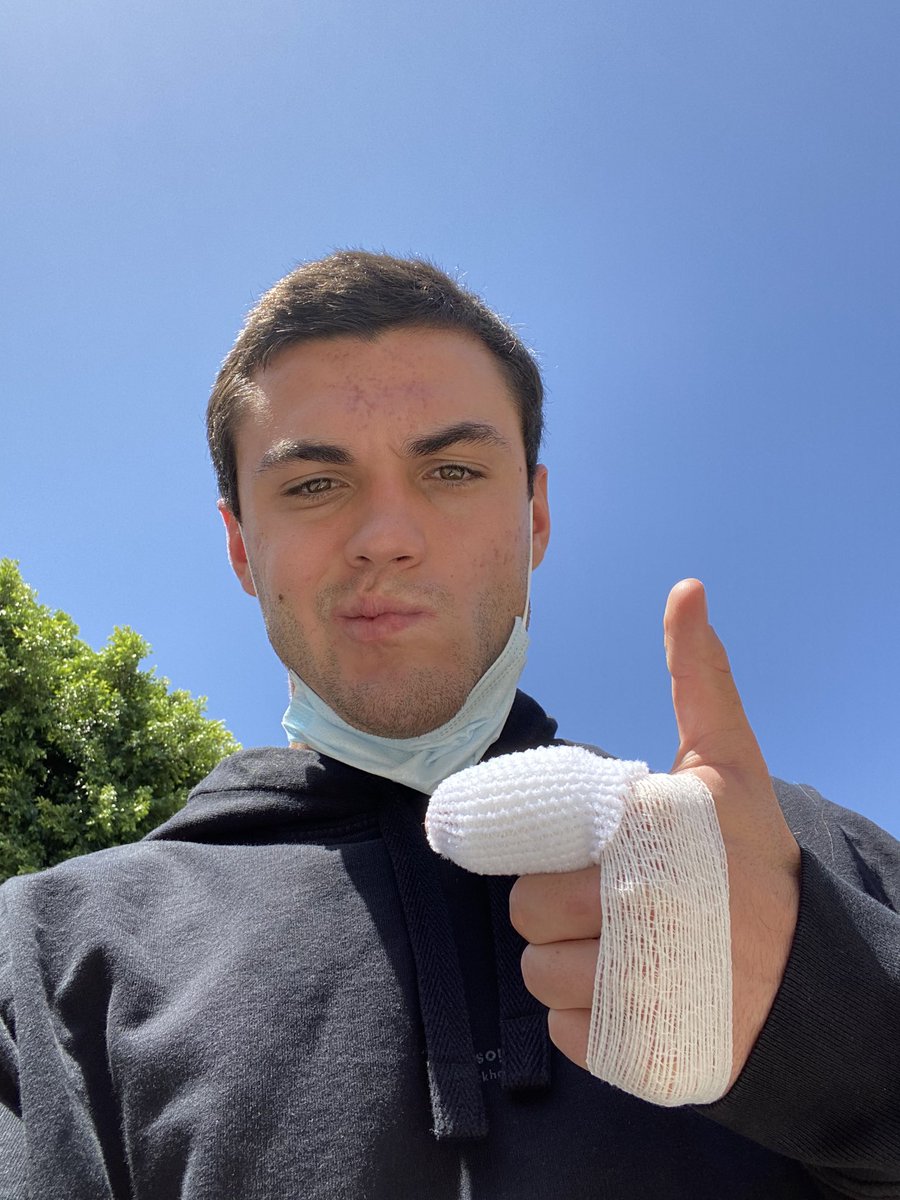 EthanDolan's tweet image. We good! All stitched up and fuck yea I ate the avocado toast