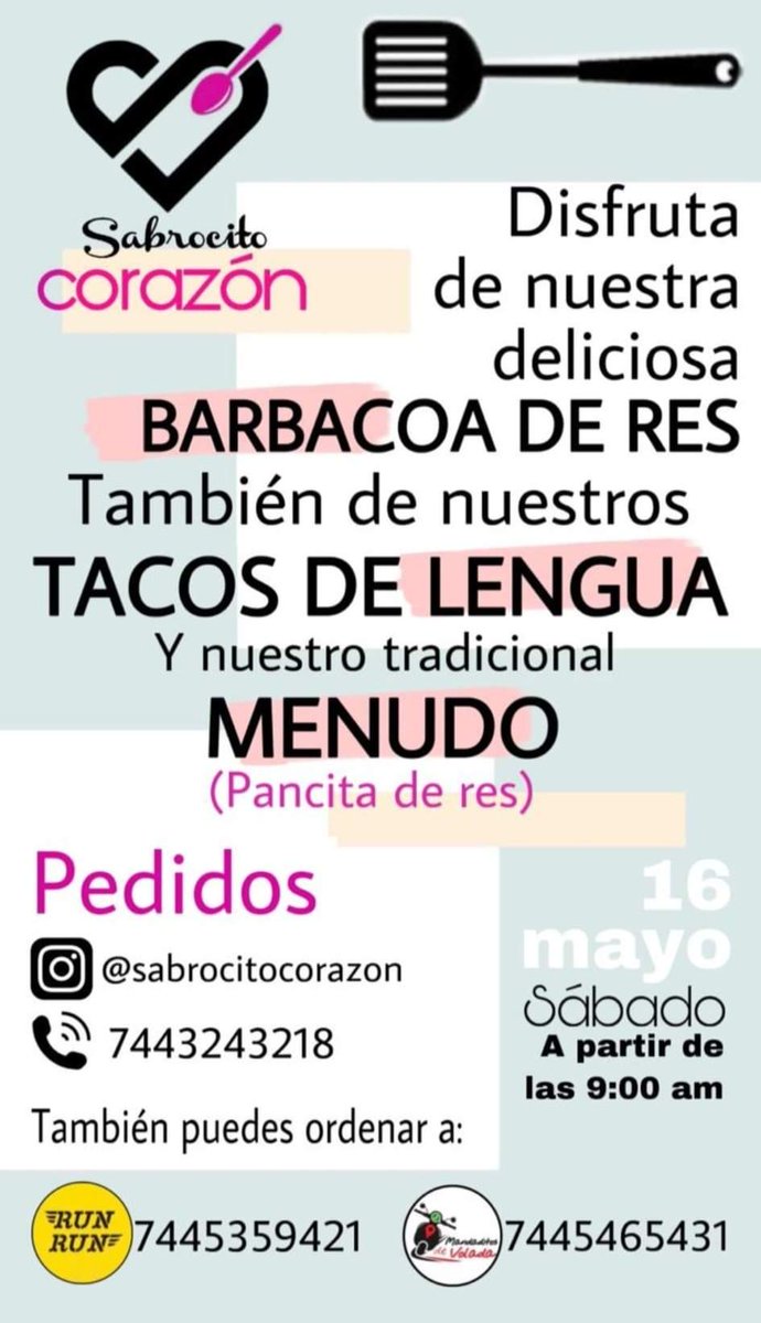 Sectur_Acapulco's tweet photo. #ConsumeLocal

Más establecimientos en #Acapulco con servicio a domicilio o para recoger en el restaurante y llevar a casa.

#QuédateEnCasa🏡
#AcapulcoUnido 

#JuntosSaldremosAdelante

@AcapulcoGob @Adela_Roman @JoseLBasilio @PrecusaTodd @IvanRuizTurismo @AHETA1 @hbdaoficial https://t.co/L89wVDcEYl