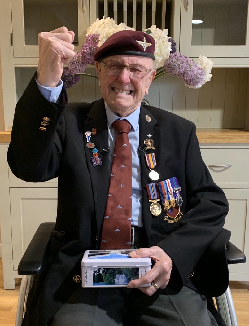 This is how I will remember Sandy Cortmann. A fighter to the very end. Tonight his close friend said Sandy was a proud man with an infectious smile that would light up the darkest of rooms. A paratrooper through and through. RIP Sandy 1923-2020.