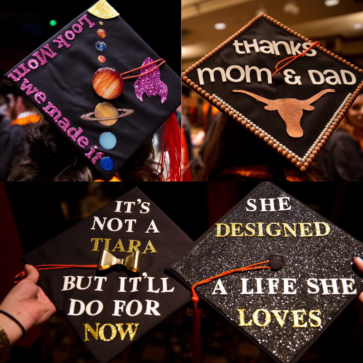 UTWEP's tweet image. Enjoy a few more grad caps from past @UTAustin @CockrellSchool graduations before festivities kick off tonight. Happy graduation!! #UTgrad #UTGrad20