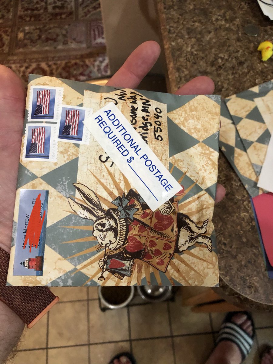 beanteeth's tweet photo. @USPS How much more? Trying to send masks to those in need. And thanks for putting a sticker right over the address. And you wonder why you’re losing business. Jerks. https://t.co/plV60TXISg