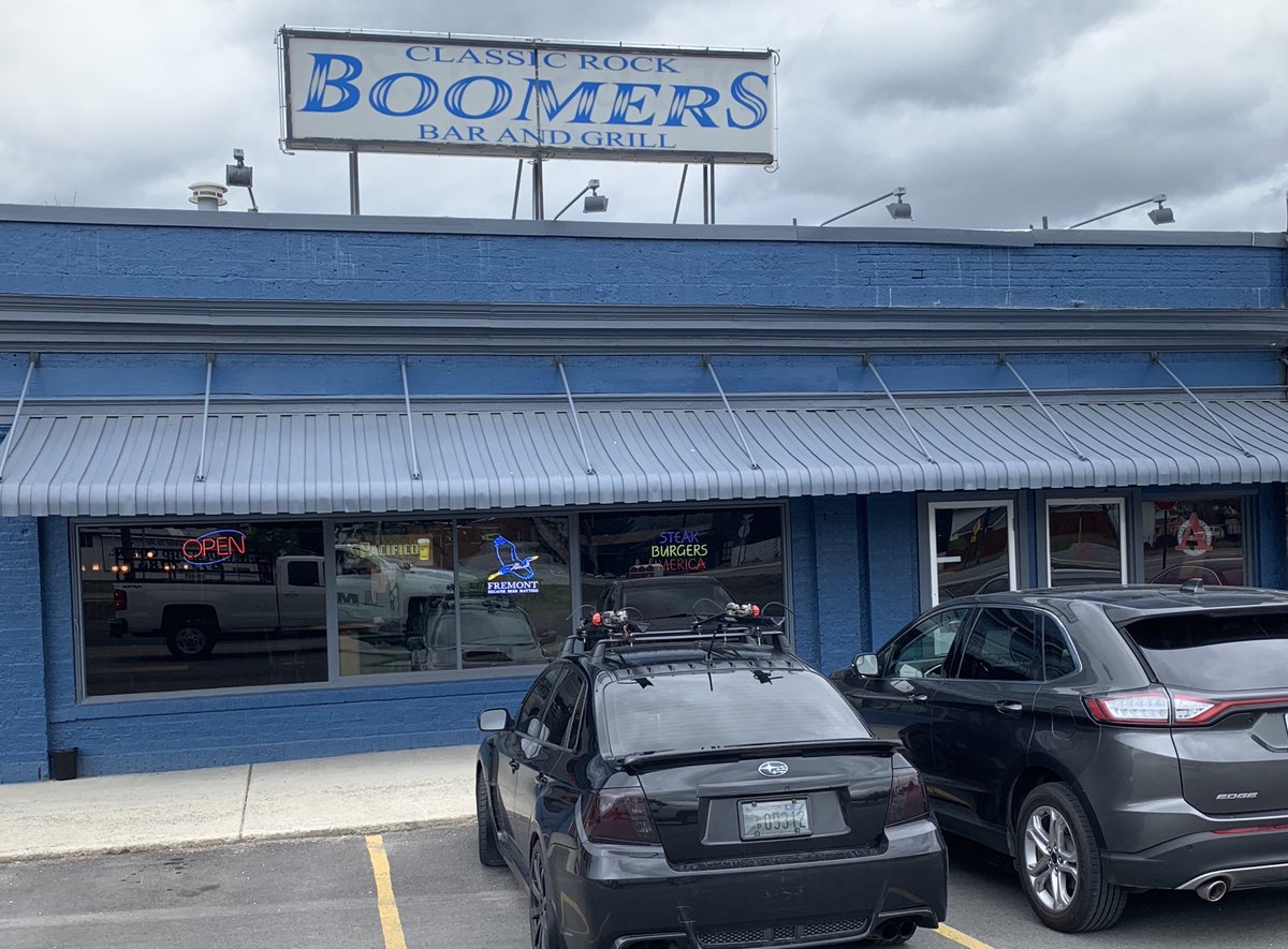 TMCSeedcareBob's tweet photo. Spokane County is open for business(kinda sorta), actually had lunch in Boomers Friday.  Great burgers and fries. https://t.co/okAnAni5mg