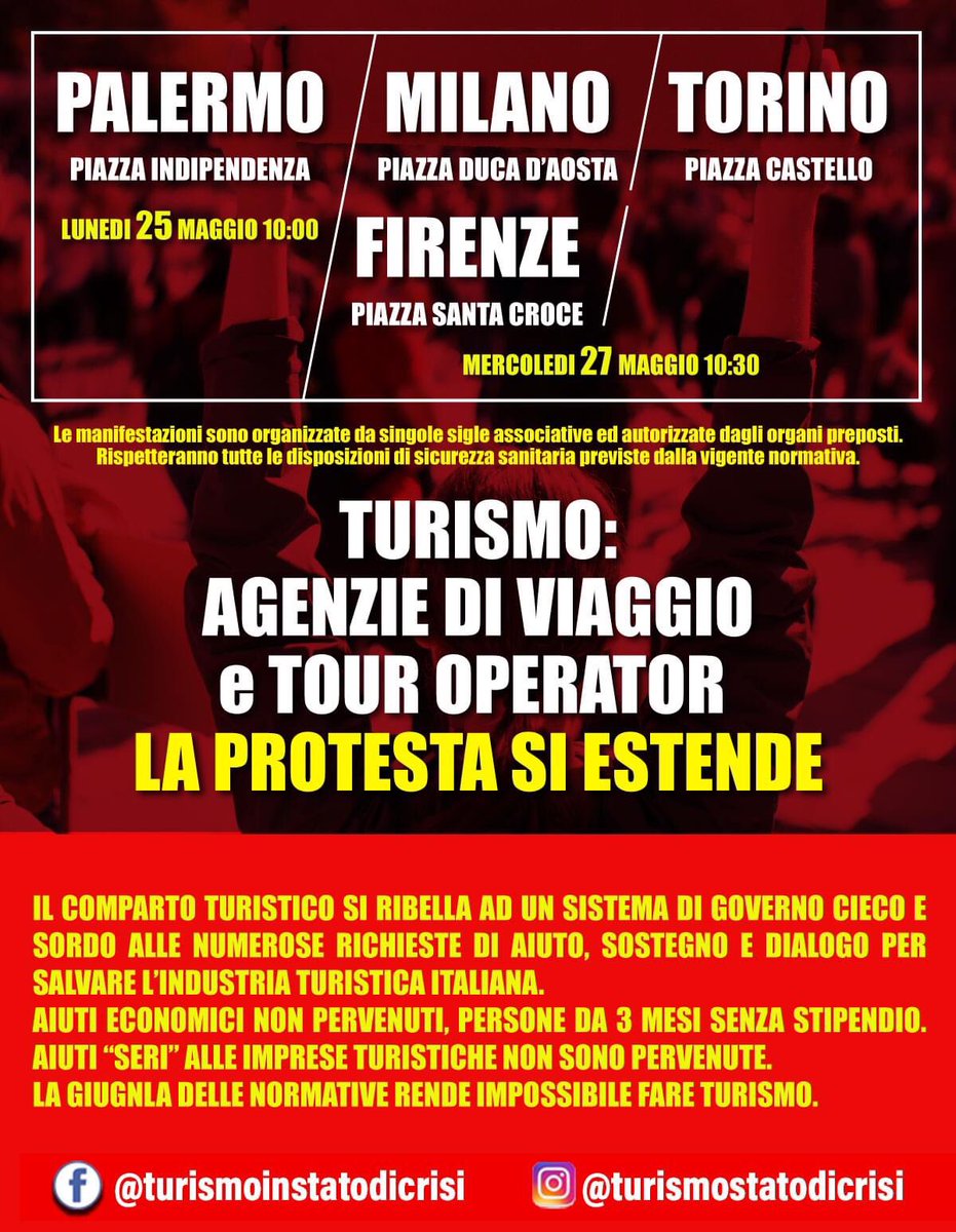 in_crisi's tweet photo. @berlusconi Tanto Tuonò che Piovve su tutta l’Italia. La protesta si diffonde da Torino a Palermo e siamo solo all’inizio..... https://t.co/7u4mmw02mk