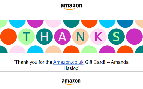 Amanda <a href="/Amandahas/">Amanda Has</a> congratulations for winning the other £50 Amazon voucher.