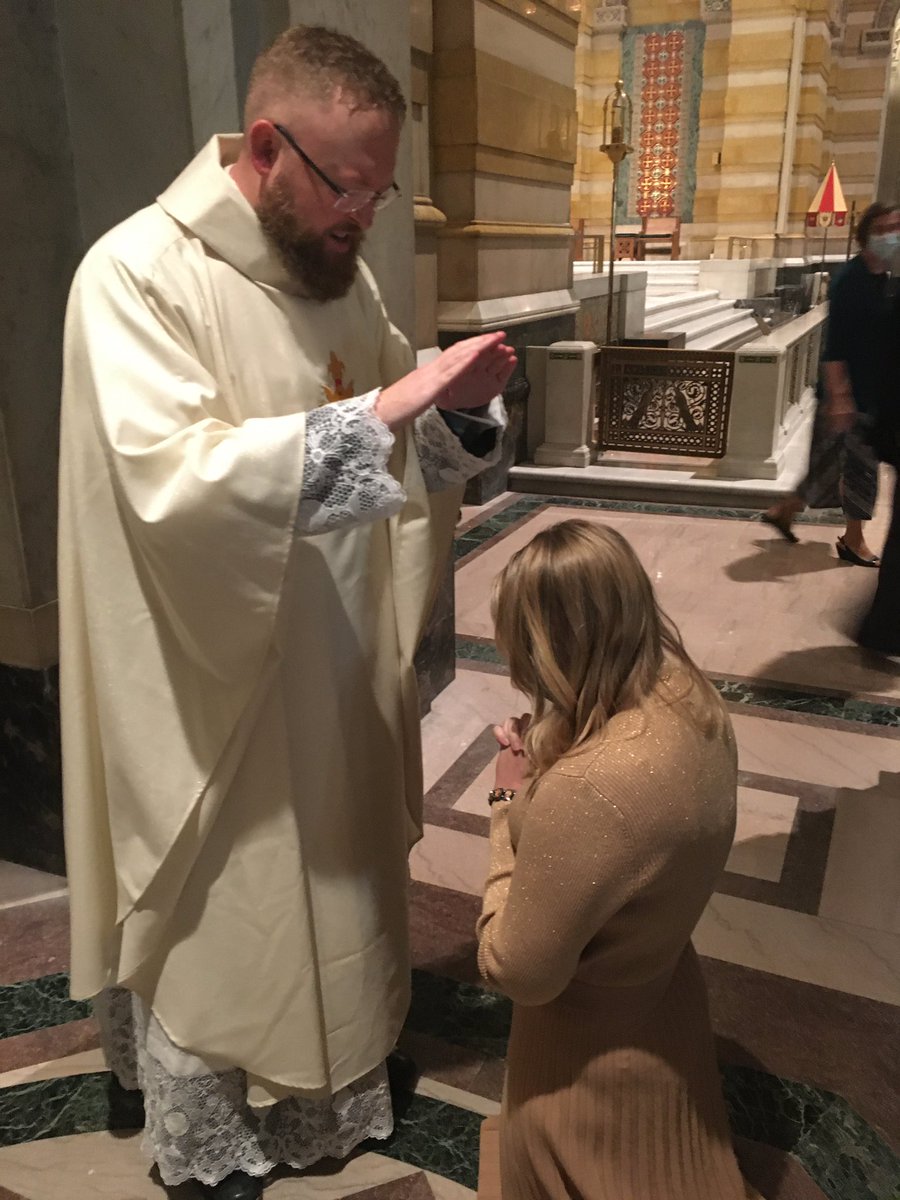 I present to you, FATHER Christopher Smith. First blessings on two of our friends. 