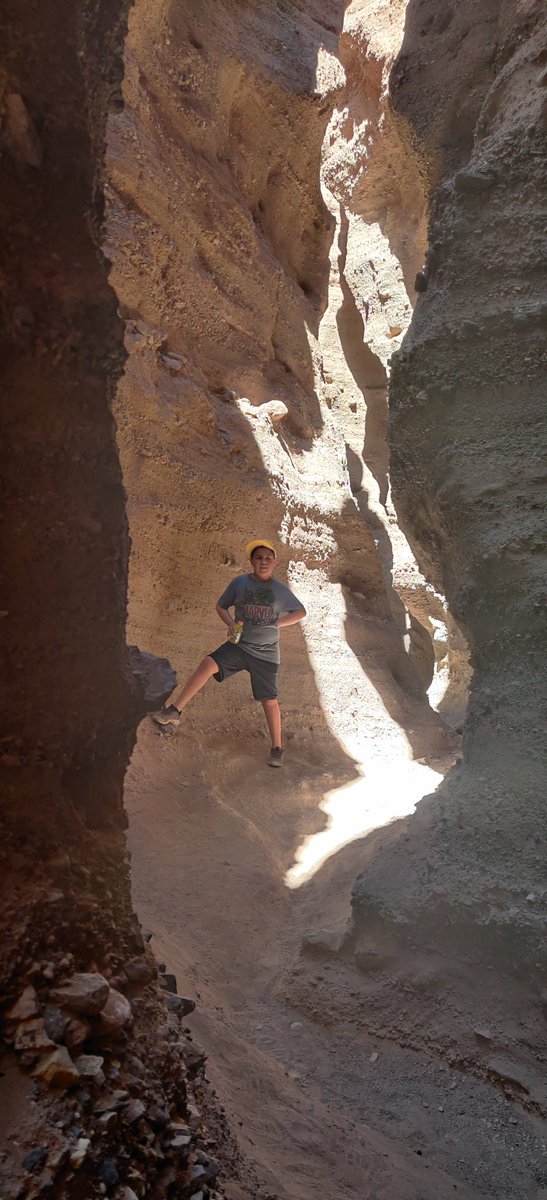 Morning hike through Slot Canyon, NM