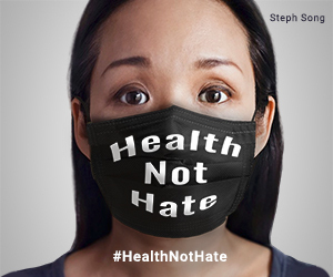#HealthNotHate we need to change the narrative on racism. Get your virtual mask at instagram.com/a/r/?effect_id… and support the campaign