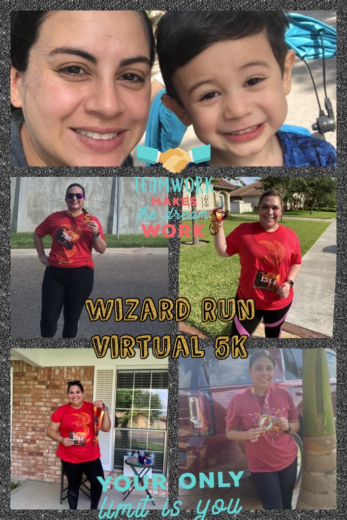 MsTrdla's tweet photo. Completed my first 5K with my amazing admin team. Thanks, Jess and Cruz for your moral support. #Virtual5K #WizardRun #IronSharpensIron https://t.co/NiuM2iHQah