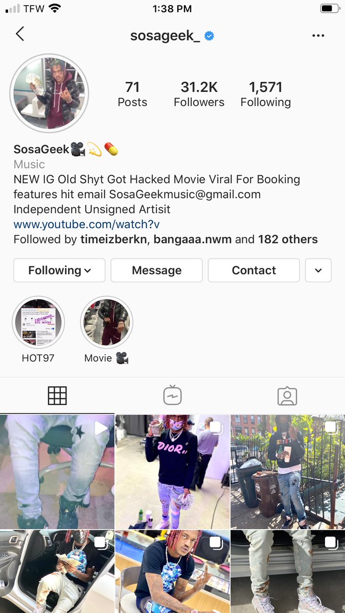 SosaGeek's tweet photo. INSTAGRAM GAVE ME MY BLUE CHECK NOW TWITTER NEED TO 💫💫💫 https://t.co/jUXHnyszHm