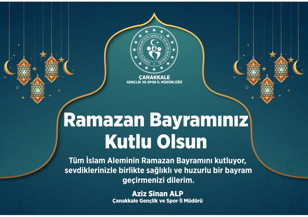 GSB_Canakkale's tweet photo. Hüznümüzü, acımızı, yalnızlığımızı paylaştığımız; birlik ve beraberliğimizi, kardeşlik ve dostluğumuzu en sıcak şekilde hissedeceğimiz mübarek Ramazan Bayramınız kutlu olsun.

@kasapoglu @hamzayerlikaya @sinanaksu @ihsanselimb @mehbaykan @azizsinanalp @CanakkaleGovTr https://t.co/blSGJoLwOM