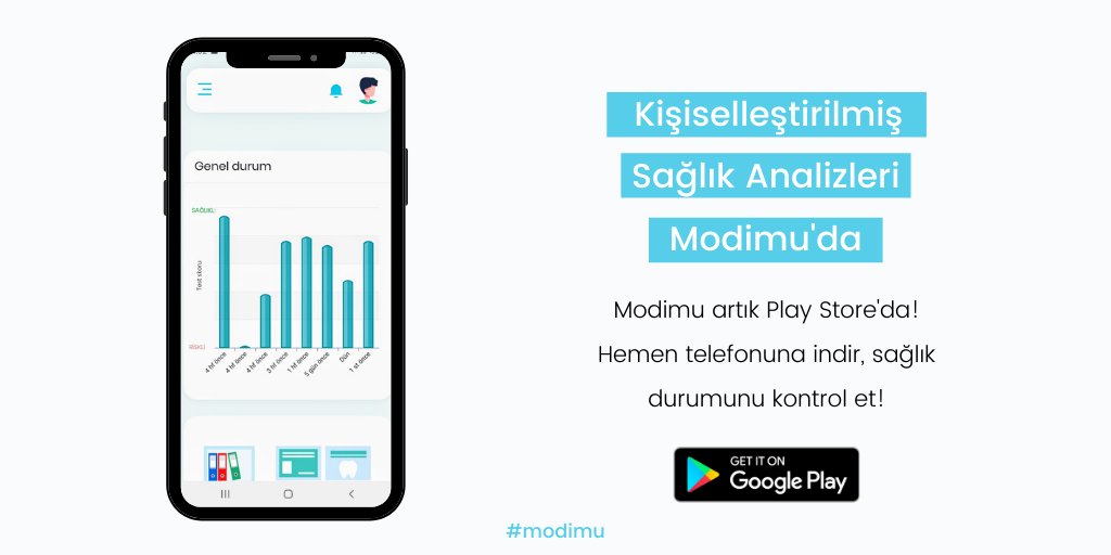 modimutr's tweet photo. Kişiselleştirilmiş sağlık analizleri Modimu'da!
Günde 1 dakikada sağlık durumunu kontrol et! 🚀🚀

👉 https://t.co/HxEBvY7zD0

#modimu #evdekal #korona #saglik #cumartesi https://t.co/UpRaXsU1d3