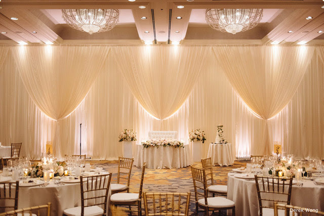 GabroEvents's tweet image. Lets talk Double Draping Tie Backs! You can truly get an amazing look for your venues ballroom with this method. This setup style consists of closed draping behind another layer of draping thats tied back. There are many different designs. Check our site ow.ly/29Y350zOz5h