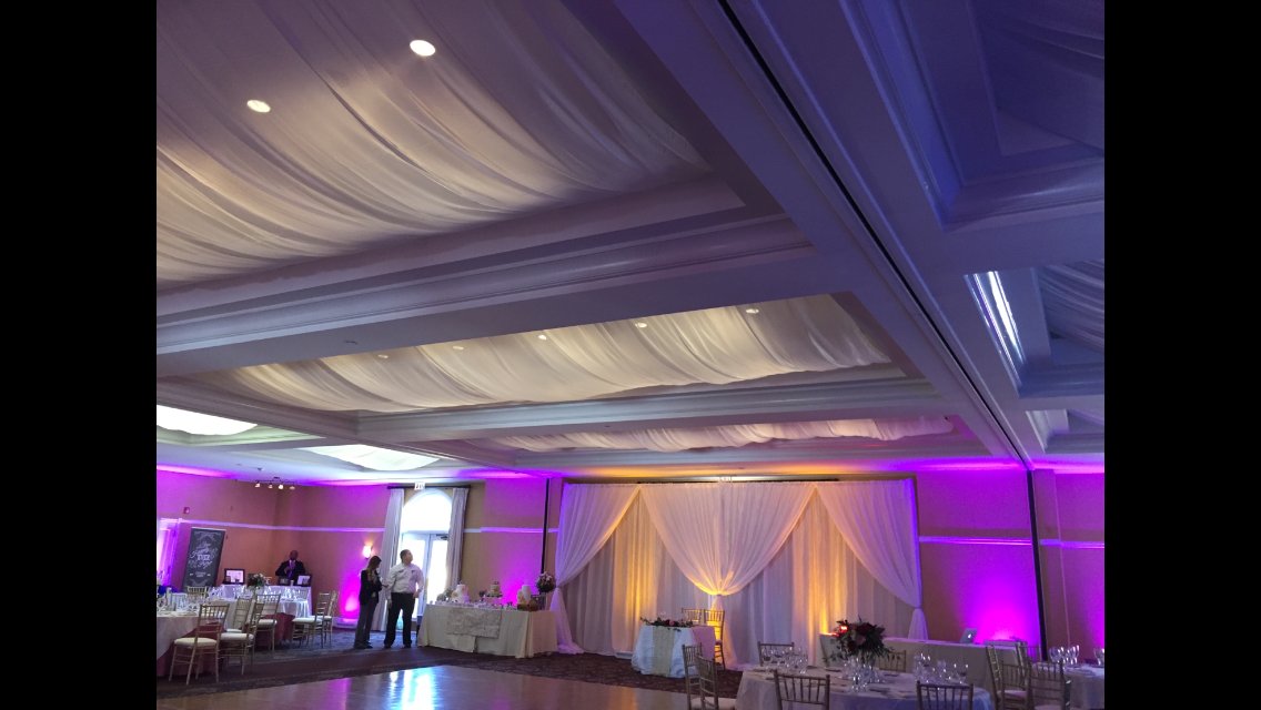 GabroEvents's tweet image. Lets talk Double Draping Tie Backs! You can truly get an amazing look for your venues ballroom with this method. This setup style consists of closed draping behind another layer of draping thats tied back. There are many different designs. Check our site ow.ly/29Y350zOz5h