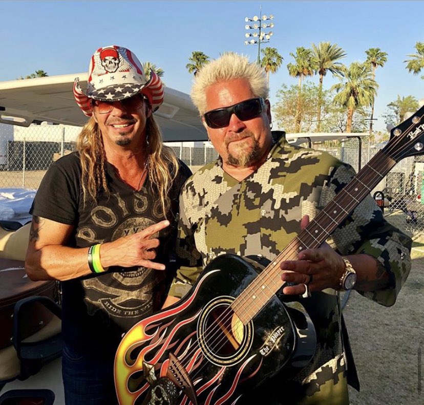bretmichaels's tweet photo. #OneYearAgo this weekend was the celebration of our good friend @guyfieri’s ⭐️ on the #HollywoodWalkOfFame following their awesome time together at #Stagecoach - congrats on the anniversary Guy! - Team Bret 🤘 https://t.co/gf3U9uTLQb