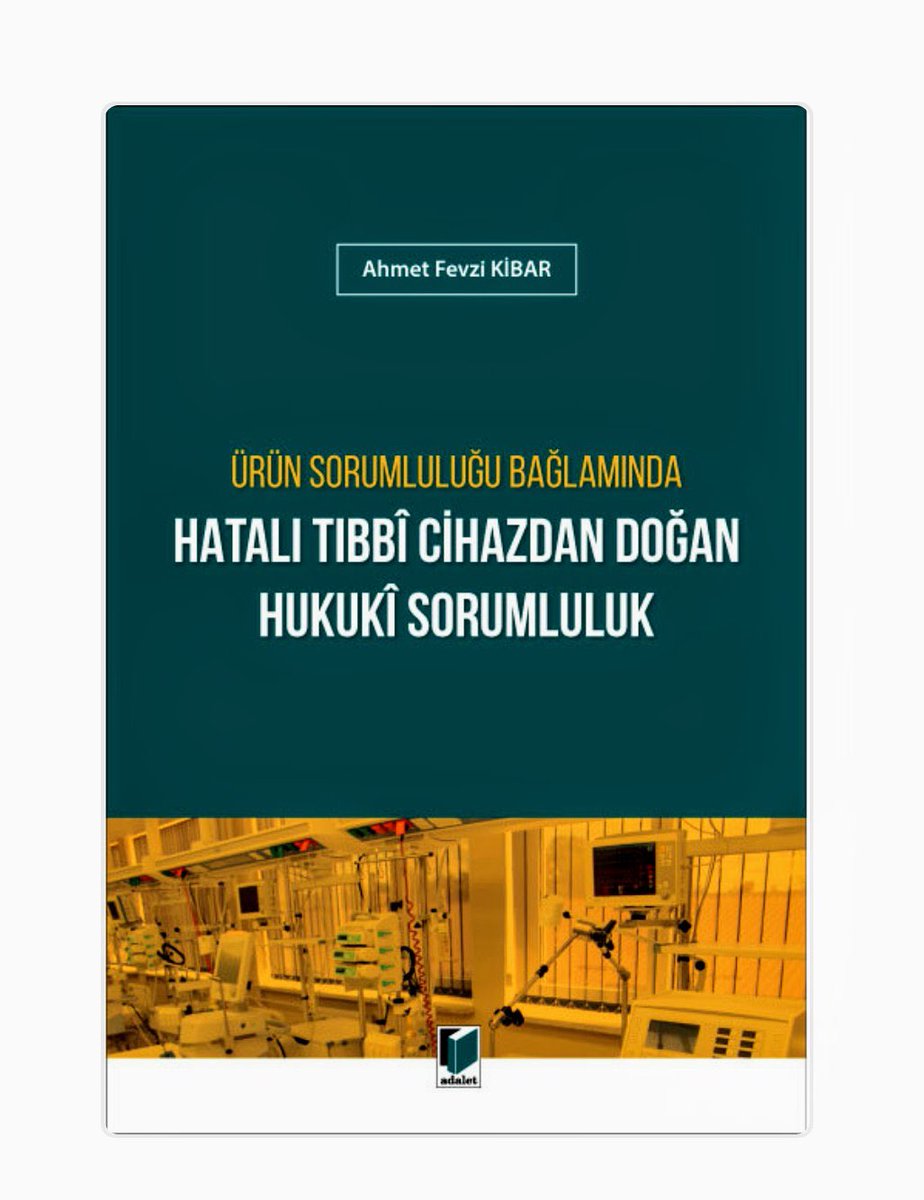 Sayın Ahmet Fevzi Kibar @arsgorafk ‘in desteği ile kendi kitabı olan ‘Hatalı Tıbbi Cihazdan Doğan Hukuki Sorumluluk’ kitabını bizi takip eden ve rt yapan bir kişiye hediye ediyoruz⚖️